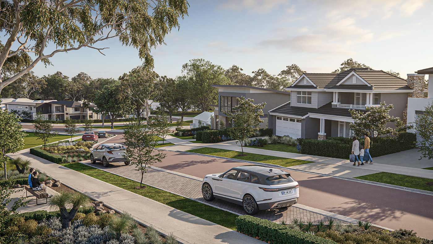 Image: Glen Iris Estate street scene artist impression
