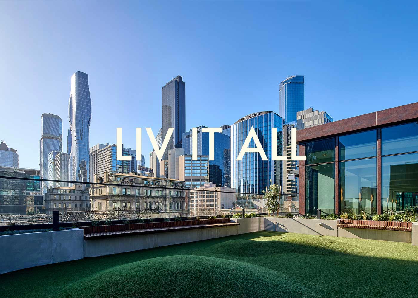 Image: LIV Aston rooftop city view