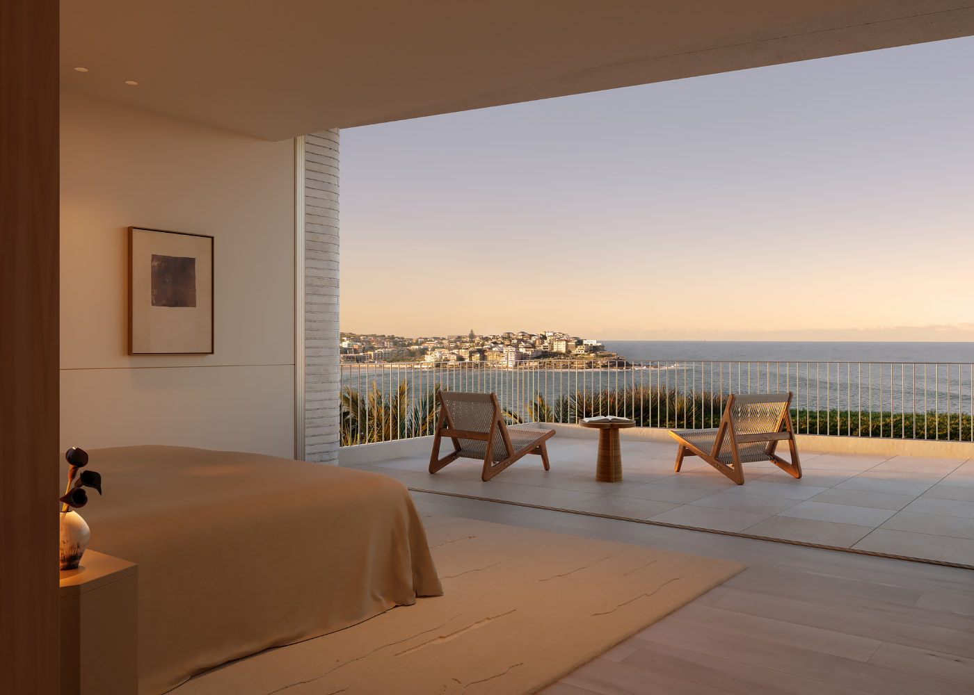 Image: Pearl Bondi Bedroom And View To Bondi Beach Artist Impression 2